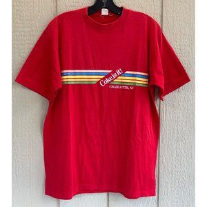 Vintage COKE IS IT Charlotte, NC Single Stitch Graphic T Shirt  Coca Cola Mens L